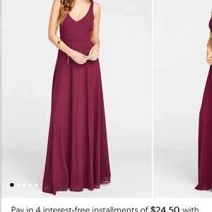 Show Me Your Mumu maroon colored maxi dress